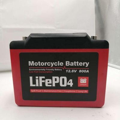 Batería del CCA 8Ah 12V Lifepo4 del litio 800 para el arrancador de la motocicleta